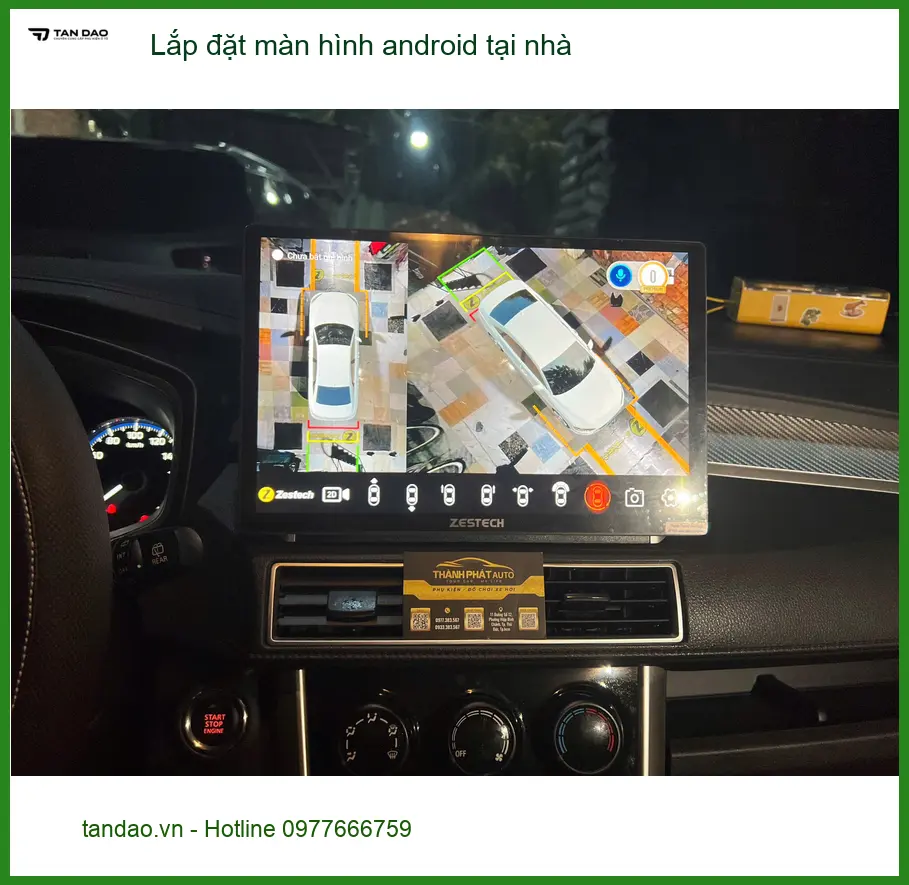 Anh Khải lắp đặt màn hình Android Hyundai SantaFe tại nhà Quận Phú Nhuận để nâng tầm giải trí ảnh thực tế 2