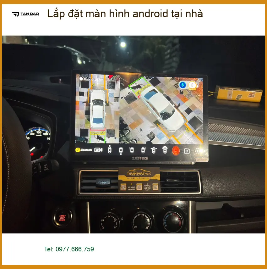 Anh Phong lắp màn hình Android cho Hyundai Creta tại nhà Quận 2 để tiện công việc ảnh thực tế 3