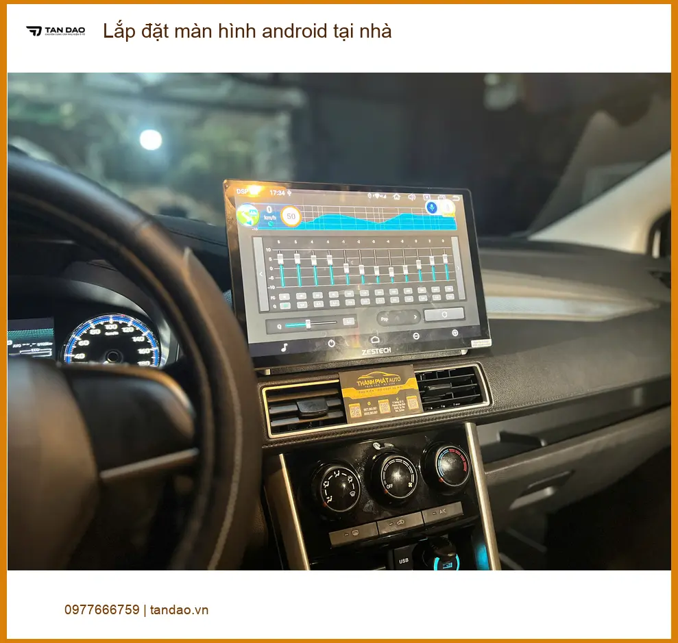 Anh Phong lắp màn hình Android cho Hyundai Creta tại nhà Quận 2 để tiện công việc ảnh thực tế 4