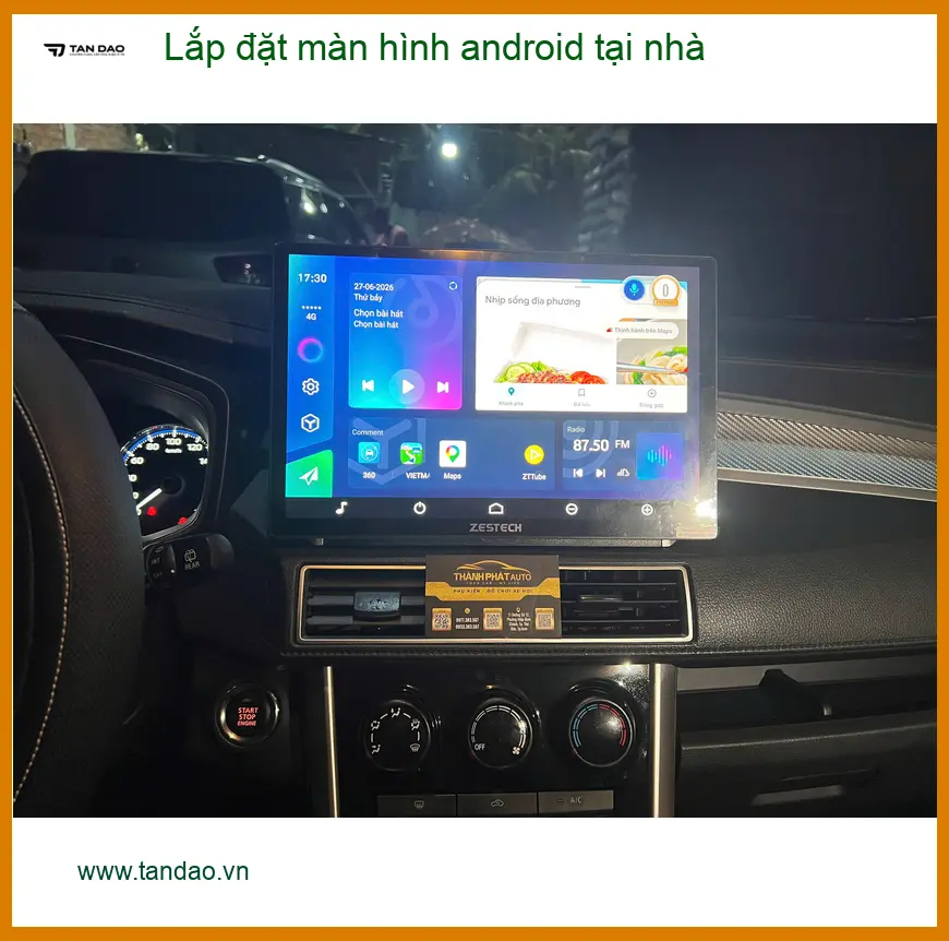Anh Vĩnh lắp màn hình Android Hyundai Creta tại nhà Quận Củ Chi tiện lợi ảnh thực tế 2