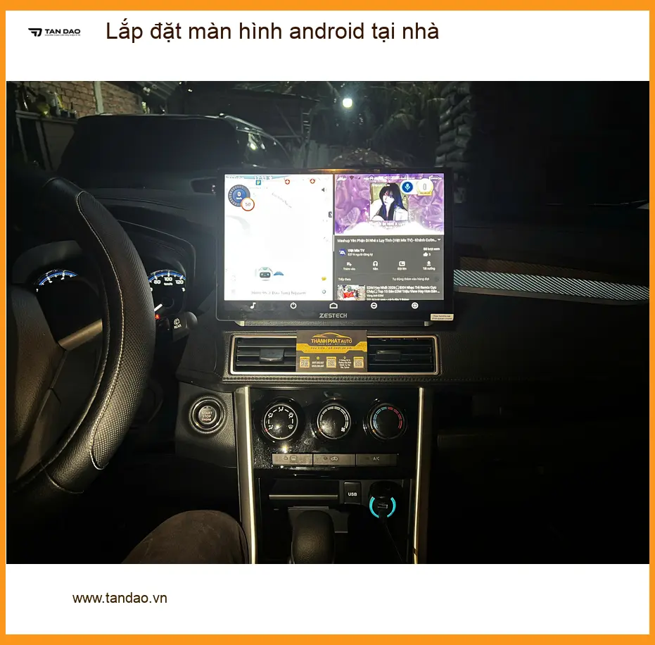 Anh Vĩnh lắp màn hình Android Hyundai Creta tại nhà Quận Củ Chi tiện lợi ảnh thực tế 5