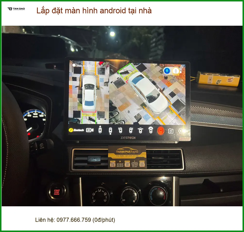 Anh Long lắp màn hình Android cho Mazda CX-5 tại nhà Quận 11.