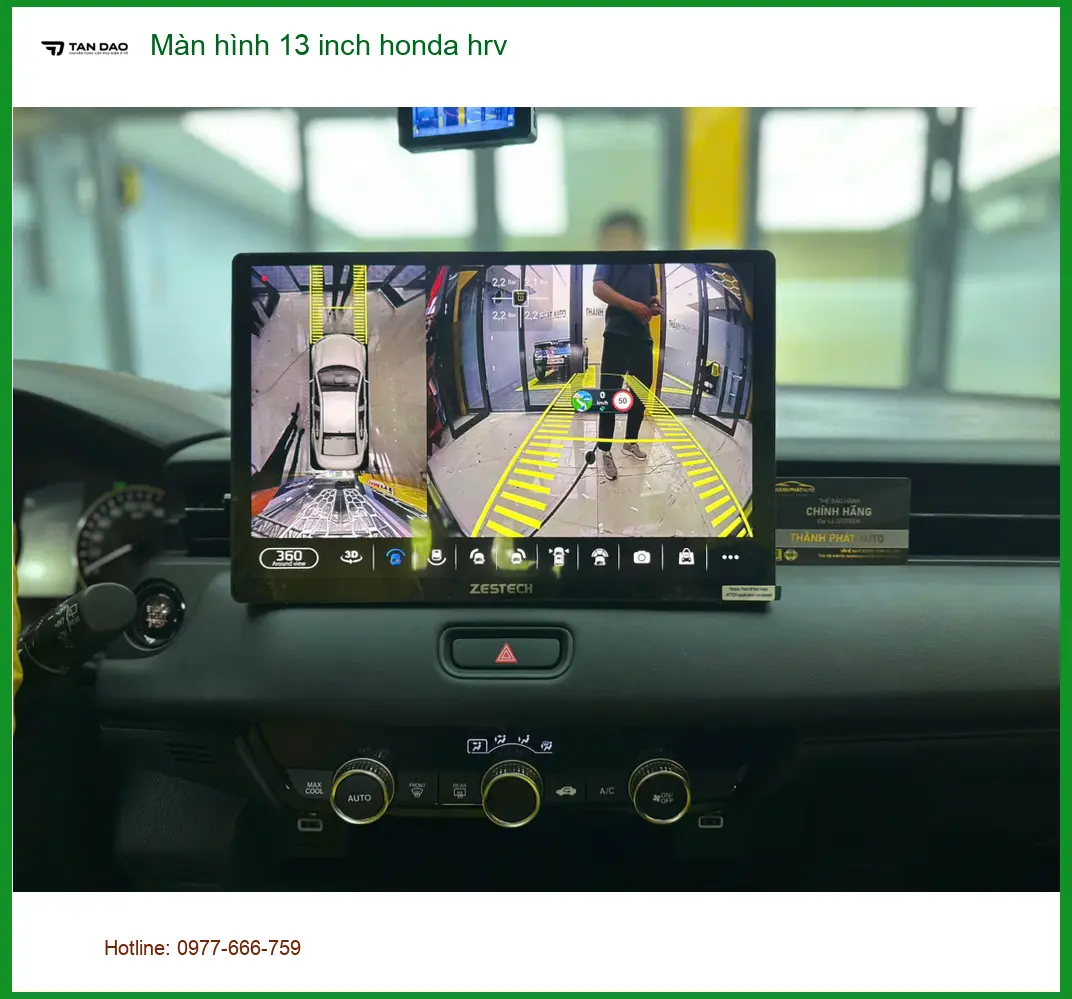 Anh Quang lắp màn hình 13 inch Honda HR-V tại Quận Thủ Đức để nâng cấp giải trí ảnh thực tế 5