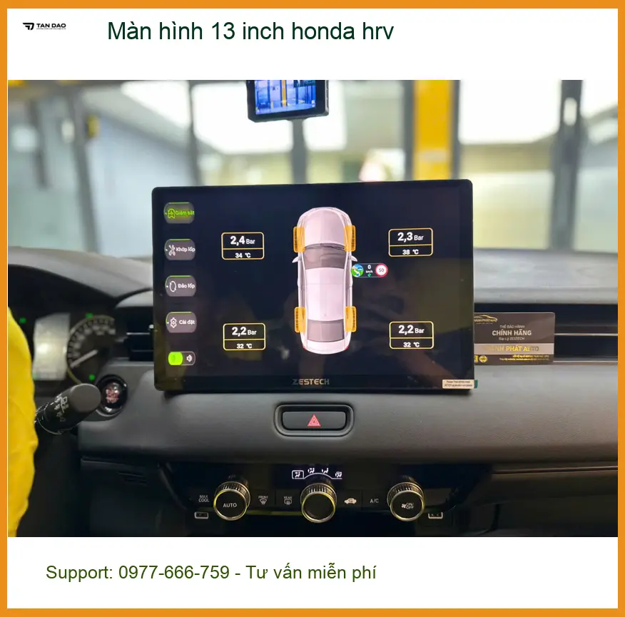 Chị Thảo lắp màn hình 13 inch Honda HR-V Quận Tân Bình giá tốt ảnh thực tế 5