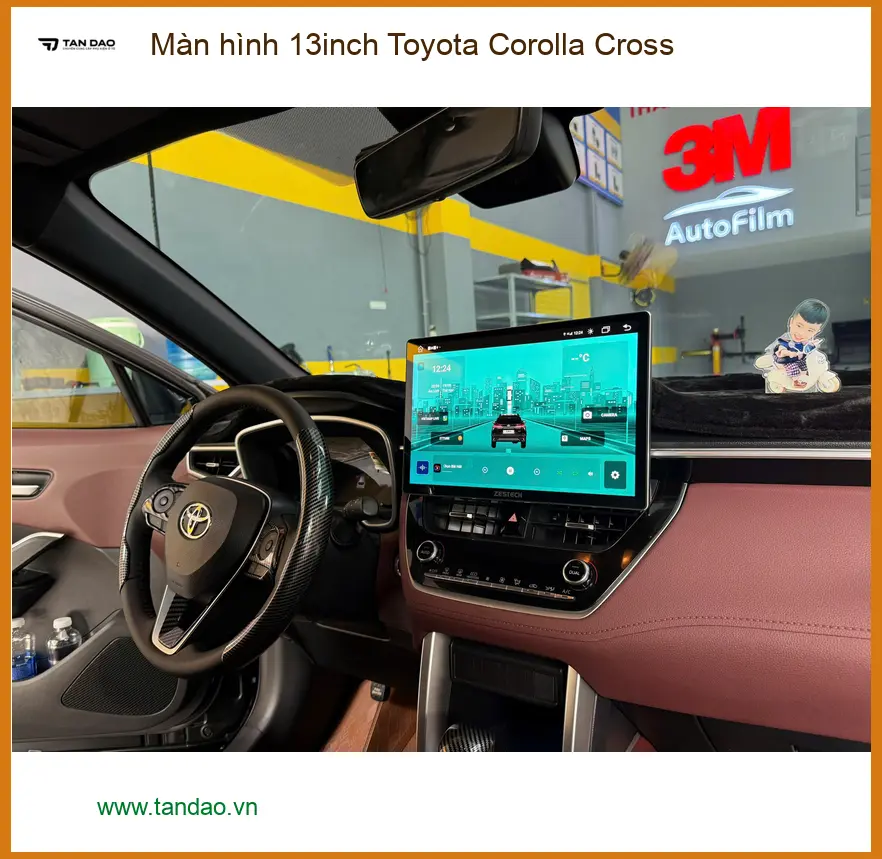 Anh Khải lắp Màn hình 13inch Toyota Corolla Cross Quận 3, nâng tầm giải trí. ảnh thực tế 3
