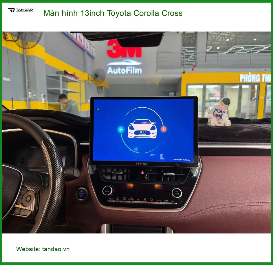 Chú Phước Lắp Màn hình 13inch Toyota Corolla Cross tại Quận 8