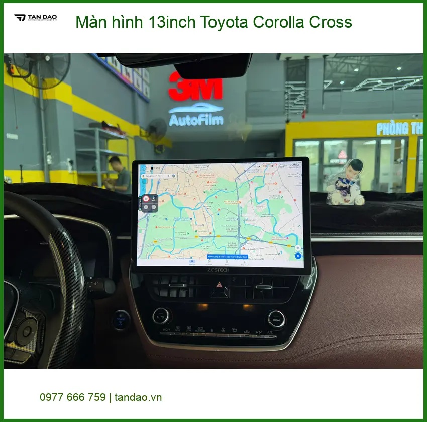 Chú Phước Lắp Màn hình 13inch Toyota Corolla Cross tại Quận 8 ảnh thực tế 2