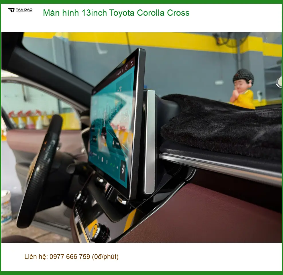 Chú Phước Lắp Màn hình 13inch Toyota Corolla Cross tại Quận 8 ảnh thực tế 4