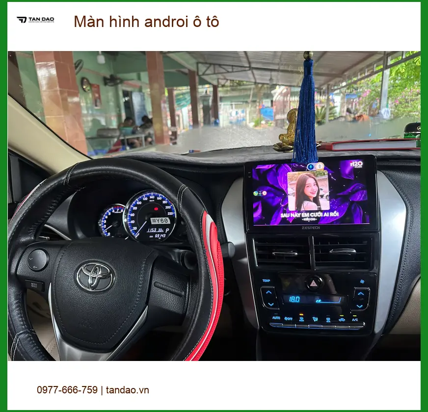 Anh Tấn lắp màn hình Android ô tô cho Toyota Fortuner tại Quận Thủ Đức để có giải trí trên xe ảnh thực tế 3
