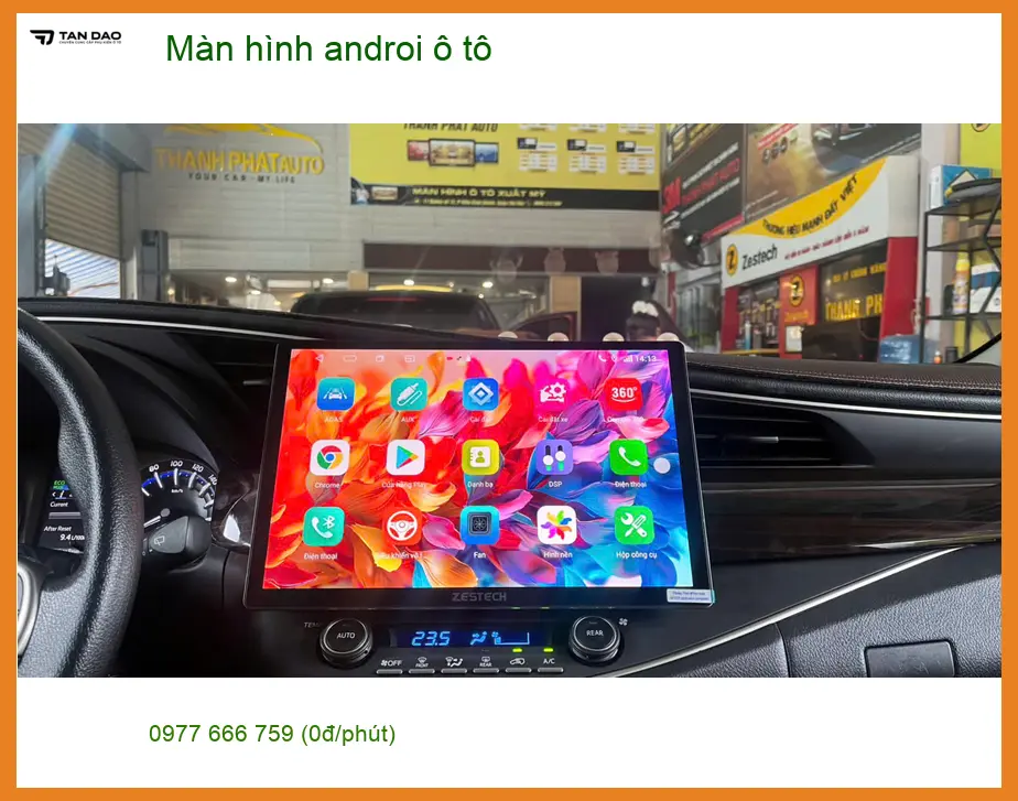 Anh Tấn lắp màn hình Android ô tô Hyundai Accent tại Quận 2 vì cần giải trí ảnh thực tế 3