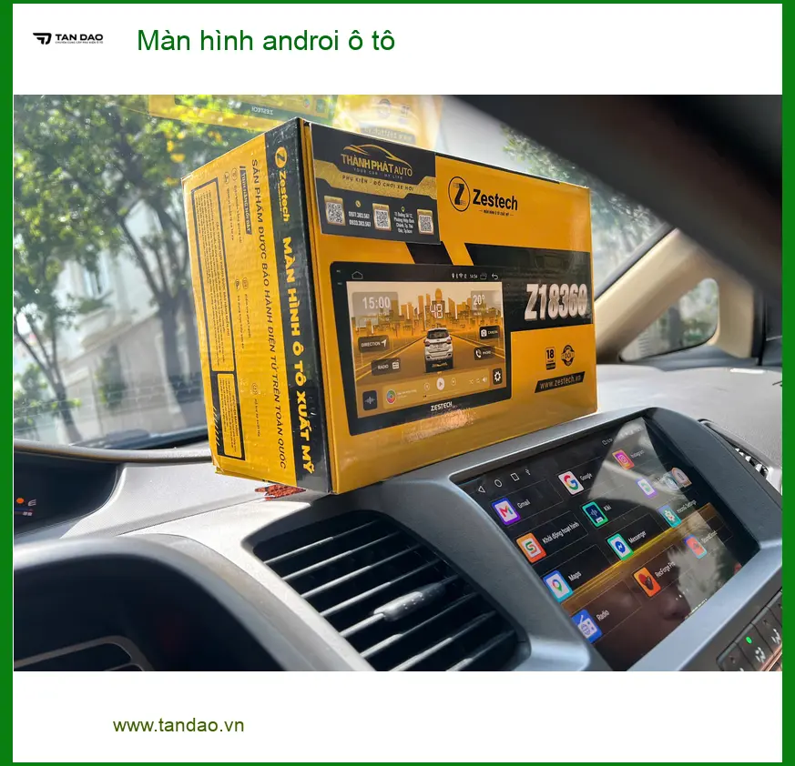 Chị Thảo lắp màn hình Android ô tô cho Hyundai Accent tại Quận 6 để giải trí tốt hơn ảnh thực tế 2