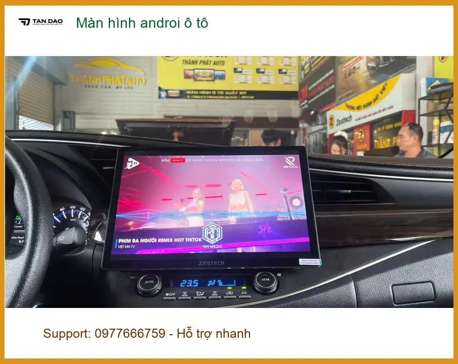 Anh Minh nâng cấp Màn hình android ô tô cho VinFast Lux A tại Phú Nhuận ảnh thực tế 3