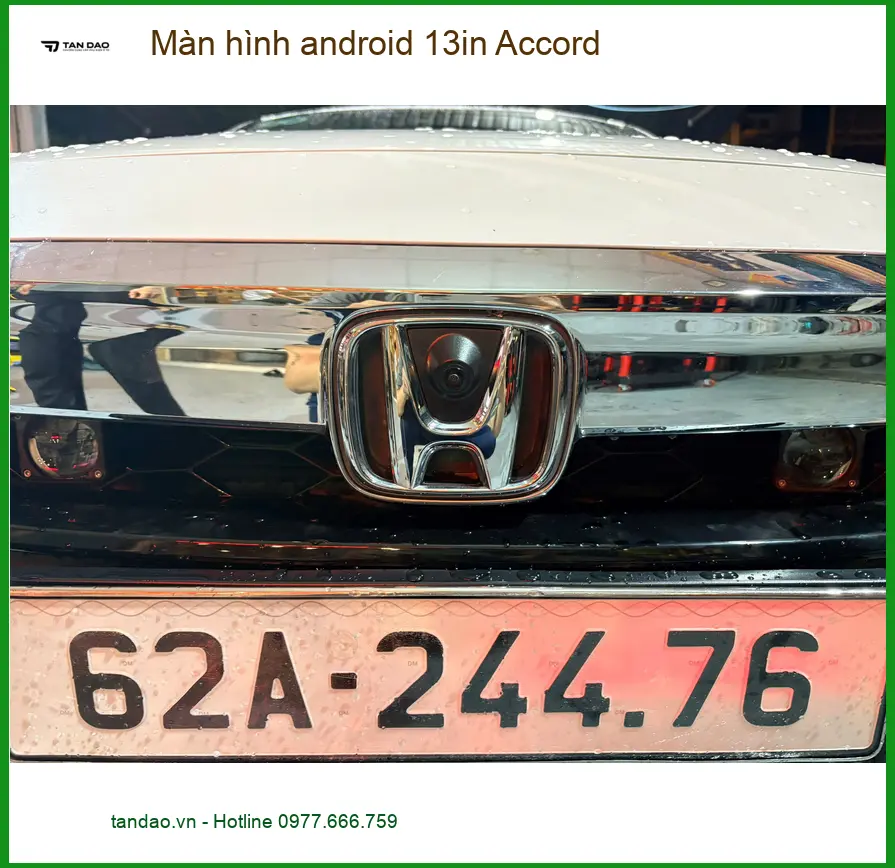 Chú Lâm nâng cấp màn hình android 13in Accord tại Quận 4, trải nghiệm mượt mà ảnh thực tế 2