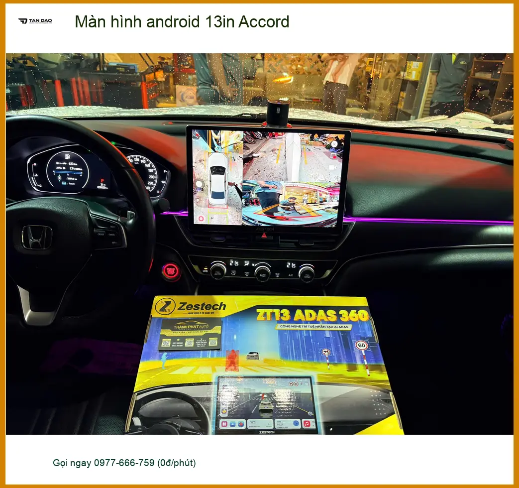 Anh Quang lắp màn hình Android 13in Accord tại Quận 1 tiện lợi hơn ảnh thực tế 2