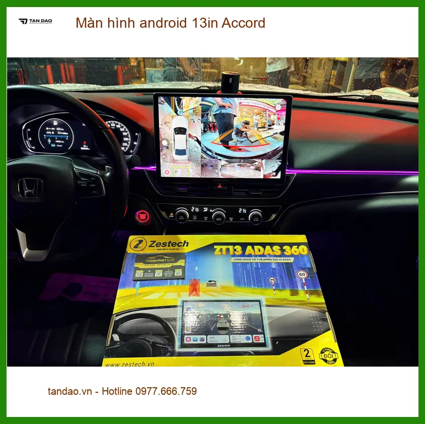 Anh Minh nâng cấp màn hình android 13in Accord tại Quận 3 để nâng tầm tiện ích giải trí ảnh thực tế 2