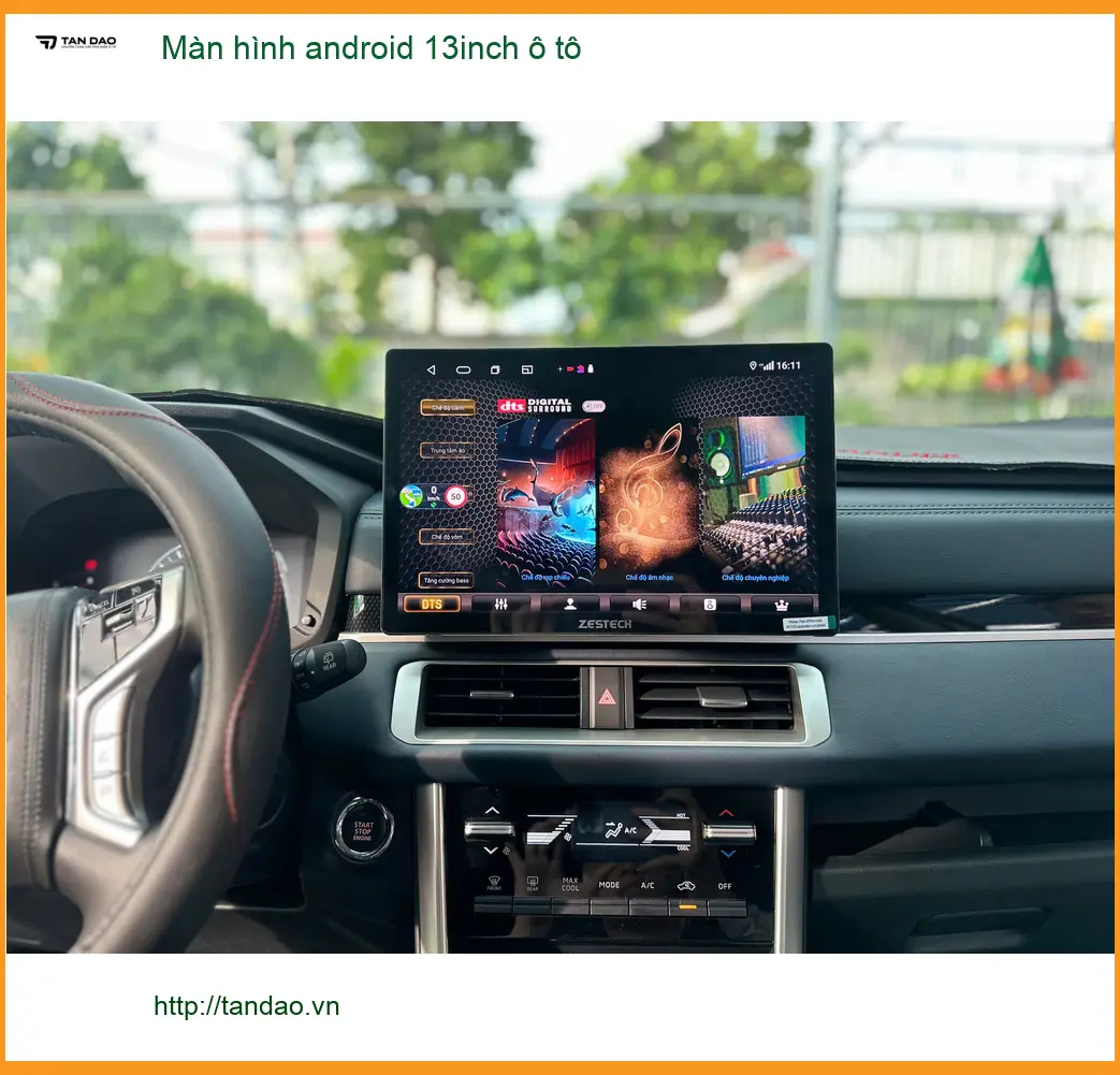 Anh Minh lắp màn hình Android 13inch cho Hyundai Accent tại Thủ Đức ảnh thực tế 3