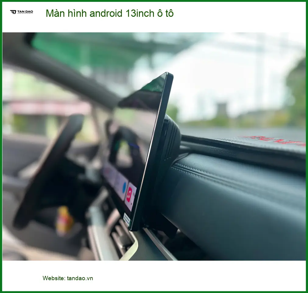 Anh Minh lắp màn hình Android 13inch cho Hyundai Accent tại Thủ Đức ảnh thực tế 4