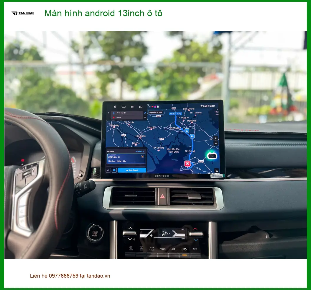 Anh Minh lắp màn hình Android 13inch ô tô Kia K3 tại Quận 9 với giá tốt ảnh thực tế 4