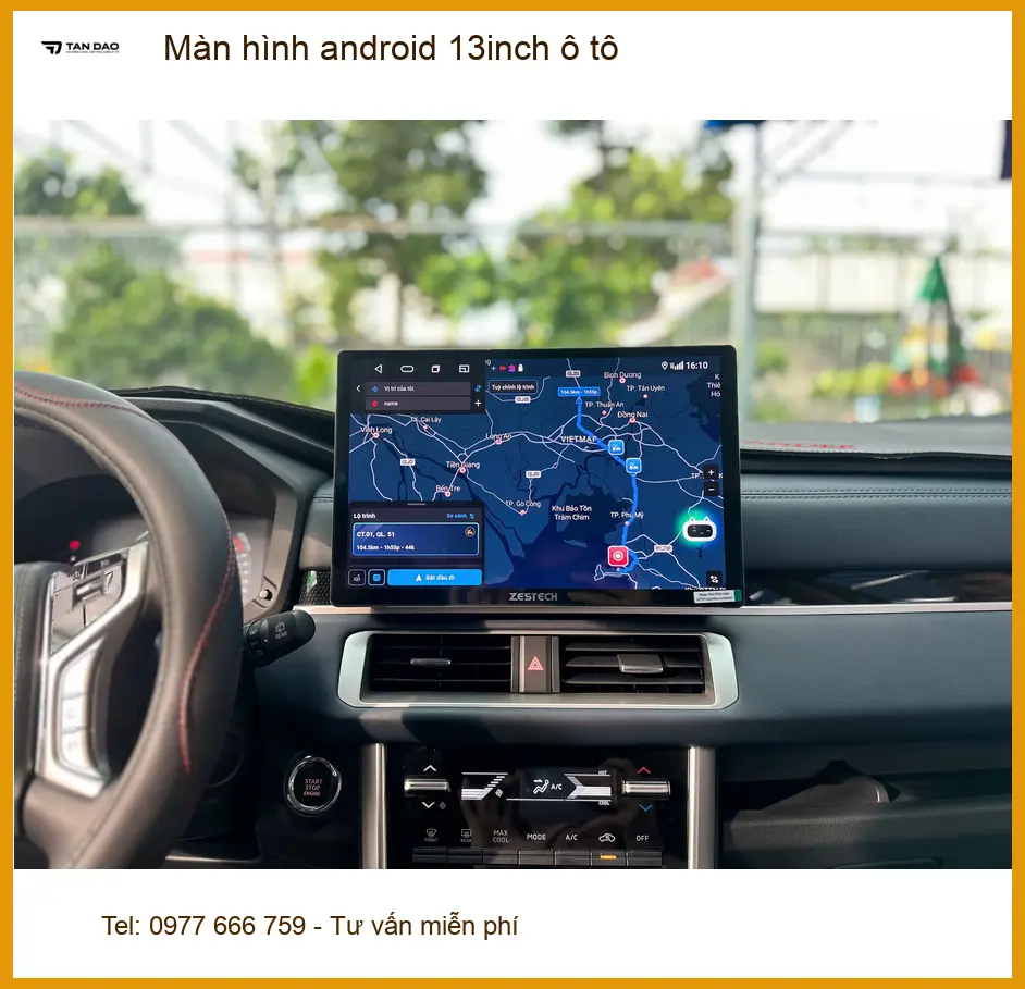 Anh Khang nâng cấp màn hình android 13inch ô tô VinFast Lux A2.0 tại Quận 2 ảnh thực tế 3