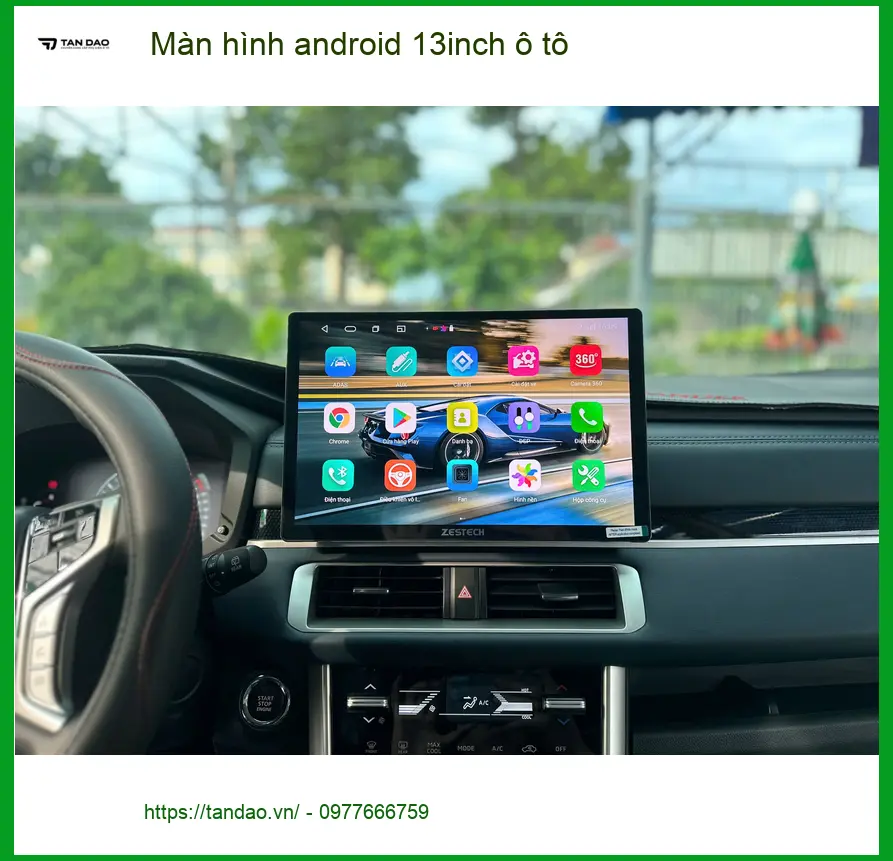 Anh Khang nâng cấp màn hình android 13inch ô tô VinFast Lux A2.0 tại Quận 2 ảnh thực tế 4