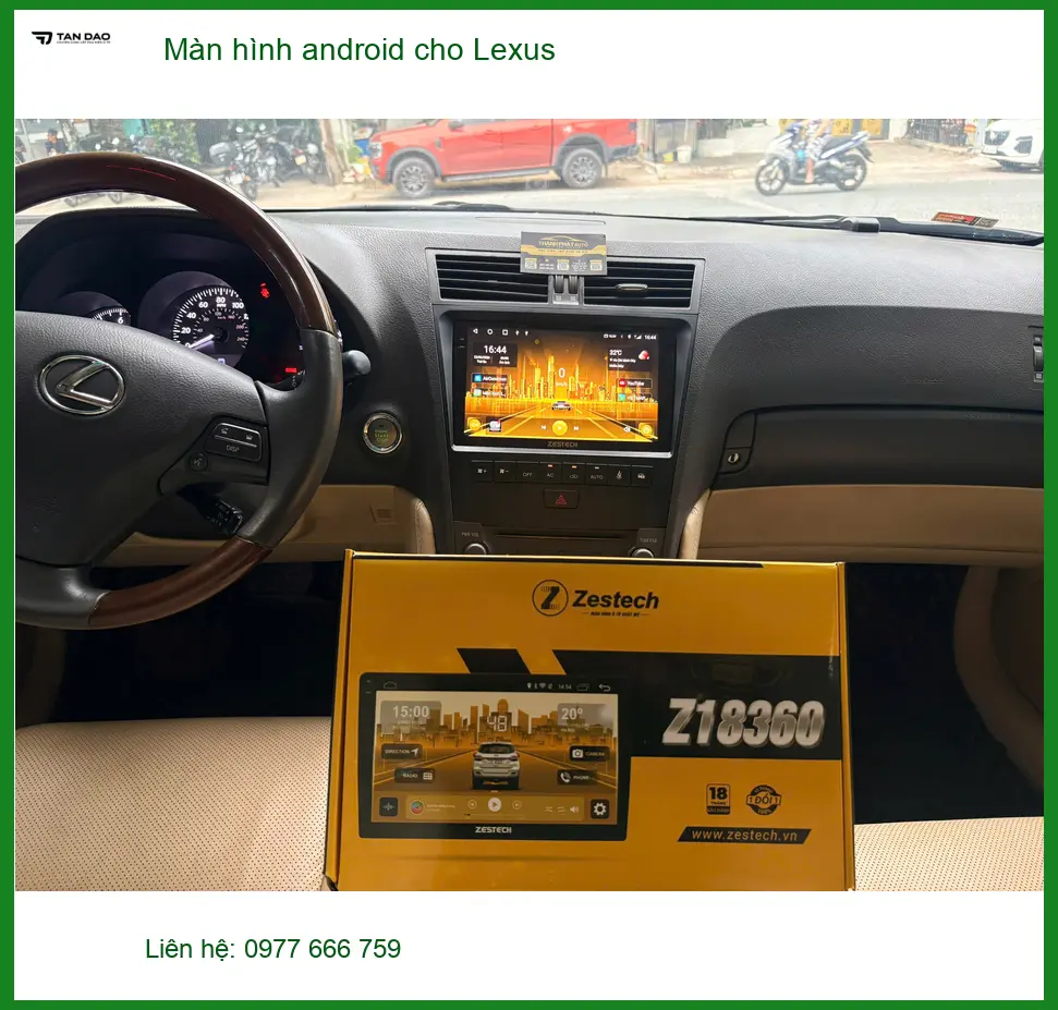 Anh Khôi lắp màn hình Android cho Lexus tại Quận 7, nâng cao trải nghiệm lái ảnh thực tế 2