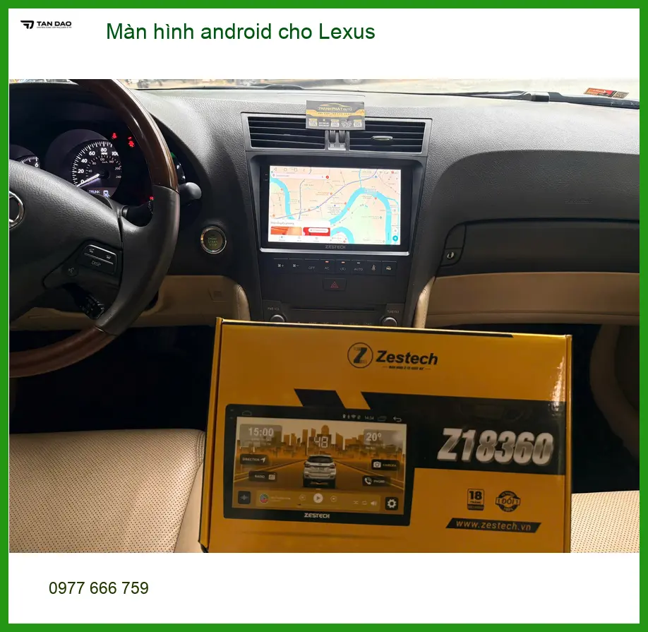 Anh Khôi lắp màn hình Android cho Lexus tại Quận 7, nâng cao trải nghiệm lái ảnh thực tế 3