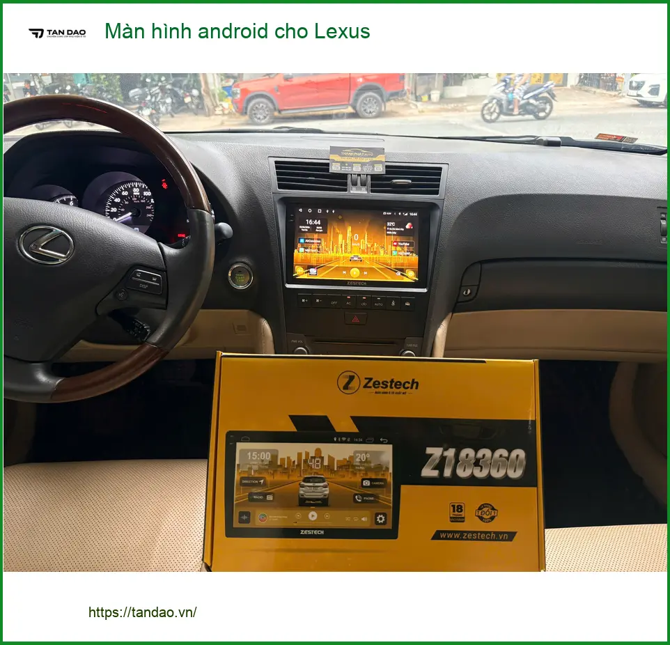 Anh Phước nâng cấp màn hình Android cho Lexus RX 350 tại Quận 2 vì màn zin quá cũ