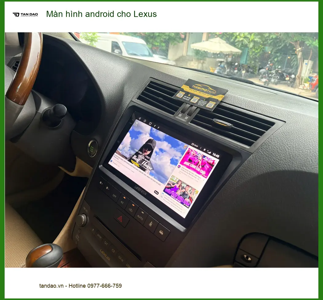 Anh Phước nâng cấp màn hình Android cho Lexus RX 350 tại Quận 2 vì màn zin quá cũ ảnh thực tế 2