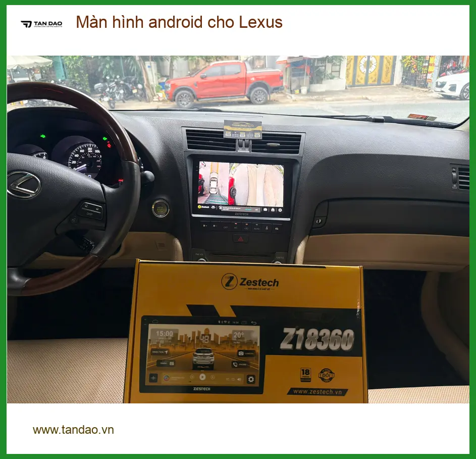 Anh Phước nâng cấp màn hình Android cho Lexus RX 350 tại Quận 2 vì màn zin quá cũ ảnh thực tế 3