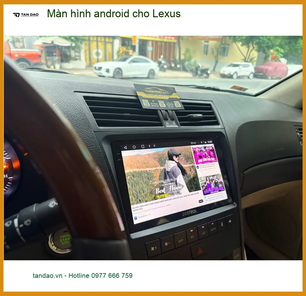 Anh Phước nâng cấp màn hình Android cho Lexus RX 350 tại Quận 2 vì màn zin quá cũ ảnh thực tế 4