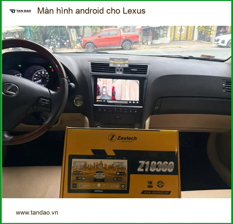 Chị Thảo nâng cấp màn hình Android cho Lexus tại Thủ Đức để có nhiều tính năng thông minh hơn