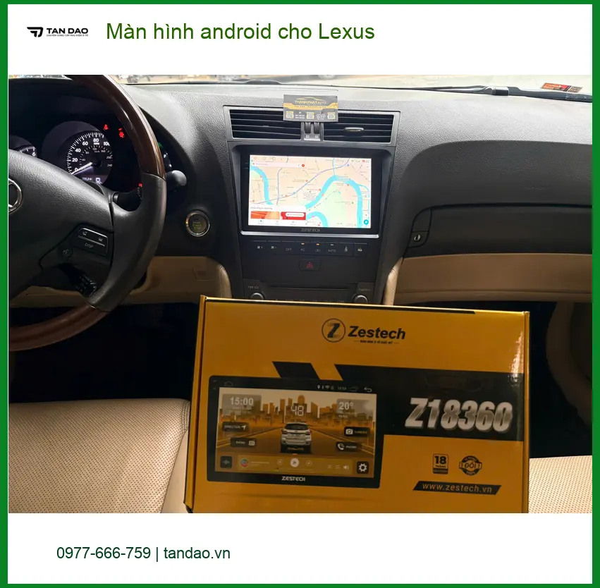 Chị Thảo nâng cấp màn hình Android cho Lexus tại Thủ Đức để có nhiều tính năng thông minh hơn ảnh thực tế 3