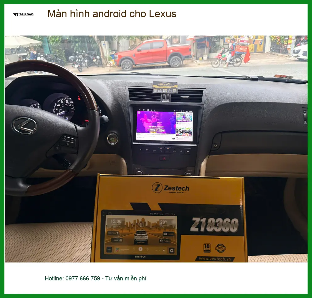 Anh Long lắp Màn hình Android cho Lexus ES 300h Quận 12 màn zin quá cũ ảnh thực tế 3