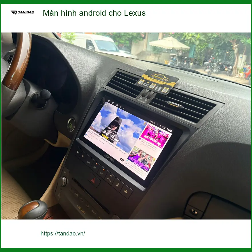 Anh Đức Hùng lắp màn hình Android cho Lexus ES300h tại Hóc Môn vì màn hình zin quá nhỏ ảnh thực tế 2