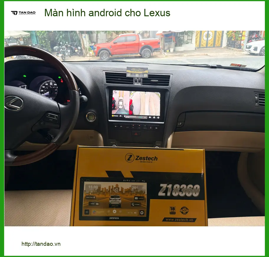 Anh Đức Hùng lắp màn hình Android cho Lexus ES300h tại Hóc Môn vì màn hình zin quá nhỏ ảnh thực tế 3