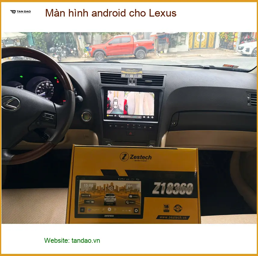 Cô Thanh Lan lắp màn hình Android cho Lexus NX 300 ở Nhà Bè ảnh thực tế 4