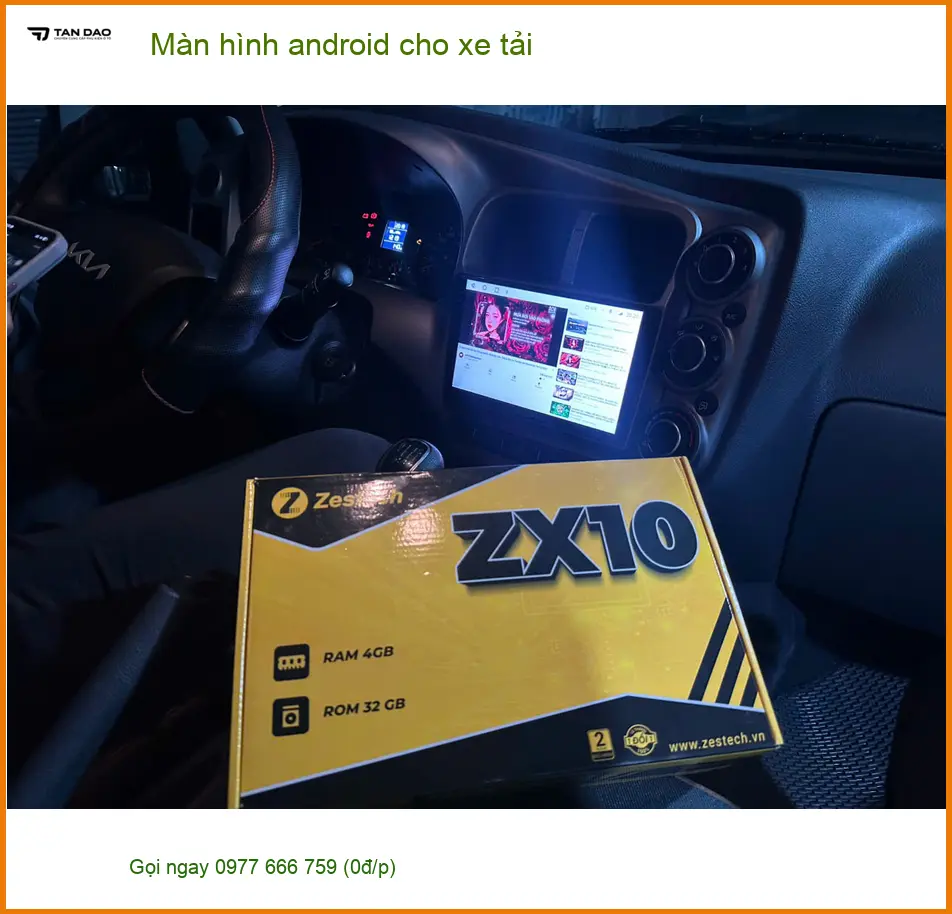 Chú Thành lắp màn hình Android xe tải Hino 300 tại Quận Phú Nhuận tiện lợi ảnh thực tế 4