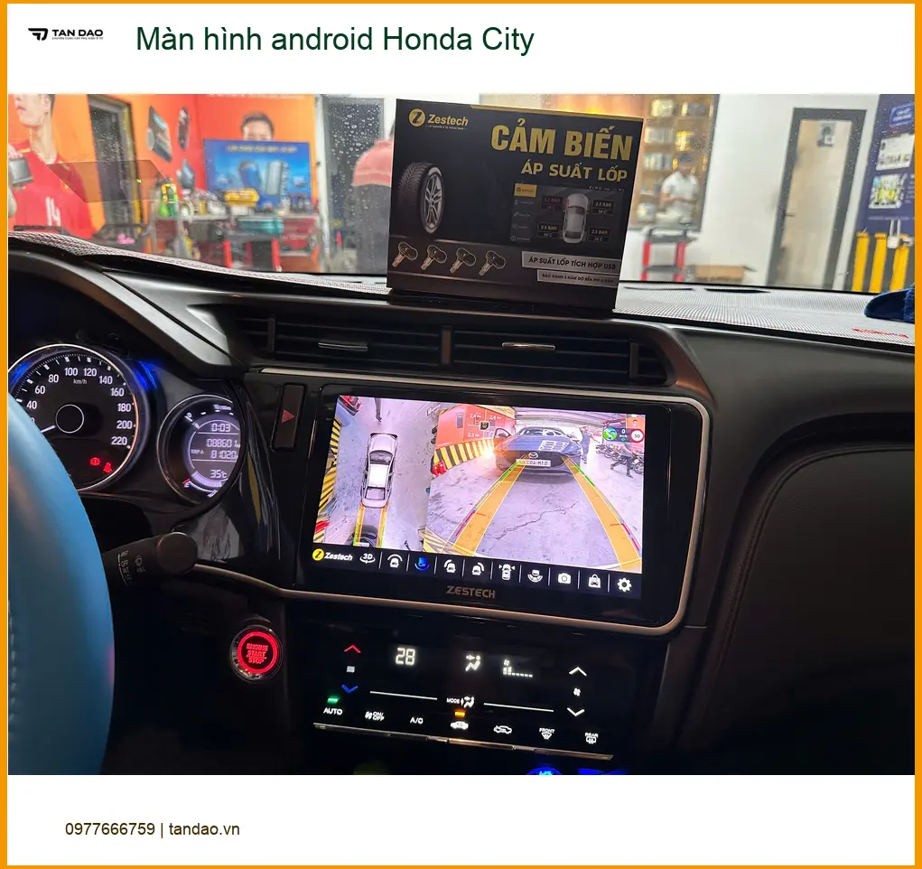 Anh Khải nâng cấp màn hình Android Honda City tại Quận 2 để tiện đường đi làm hàng ngày ảnh thực tế 2