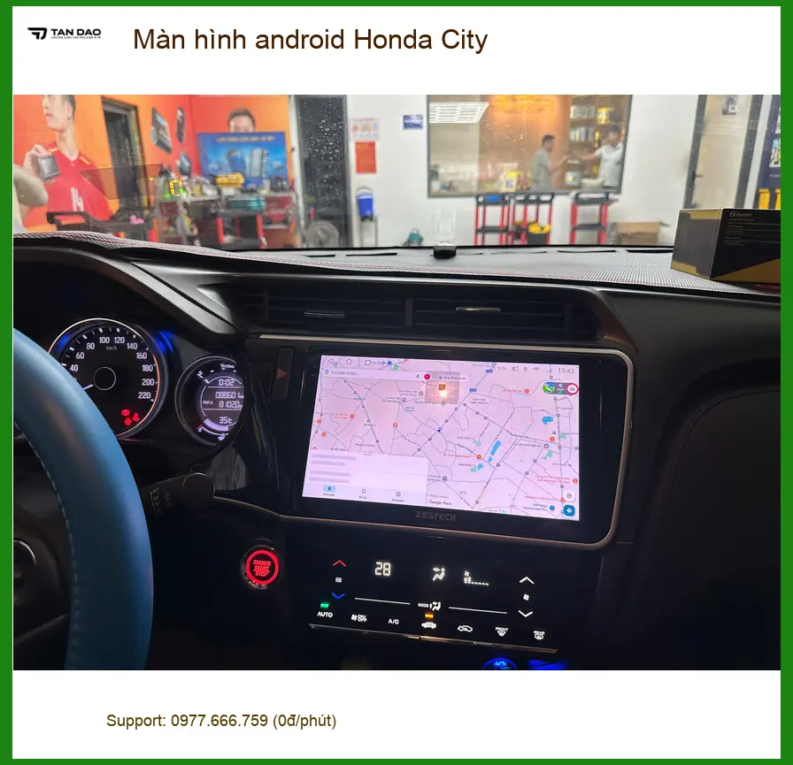 Anh Khải nâng cấp màn hình Android Honda City tại Quận 2 để tiện đường đi làm hàng ngày ảnh thực tế 3