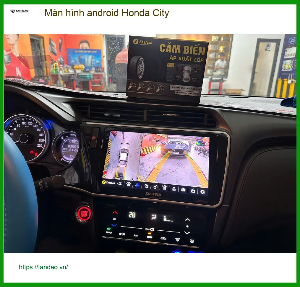 Anh Tú lắp màn hình Android Honda City tại Quận 12 vì màn zin ít tính năng ảnh thực tế 2