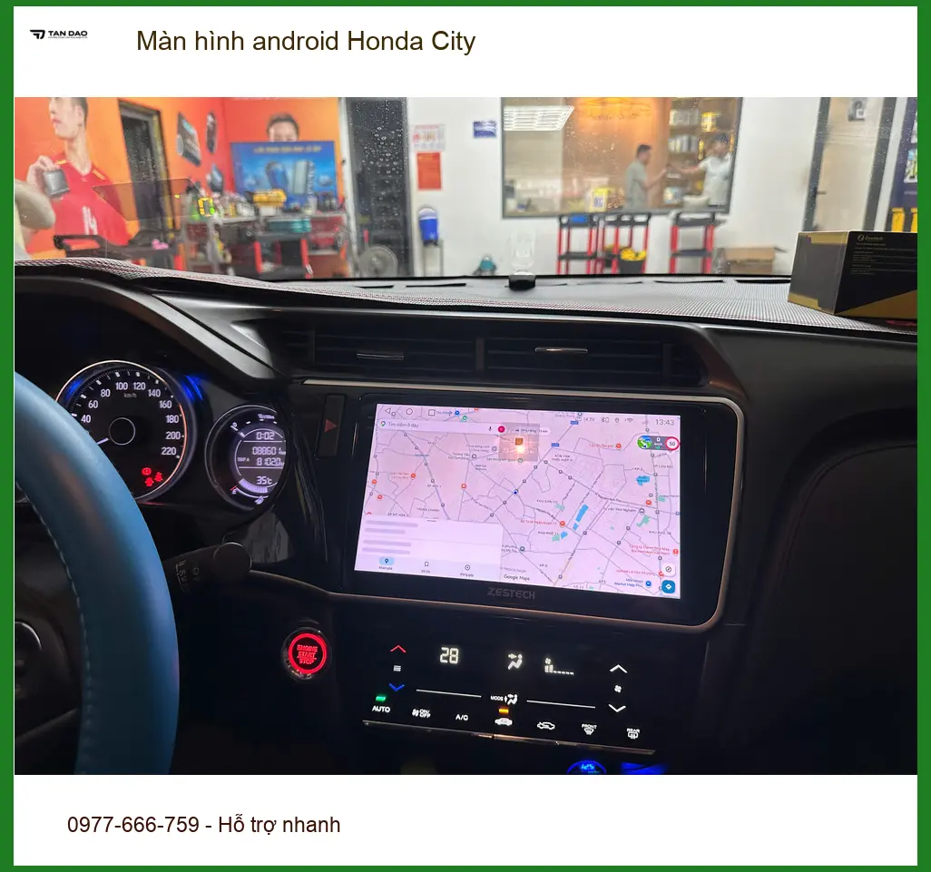Anh Tú lắp màn hình Android Honda City tại Quận 12 vì màn zin ít tính năng ảnh thực tế 4