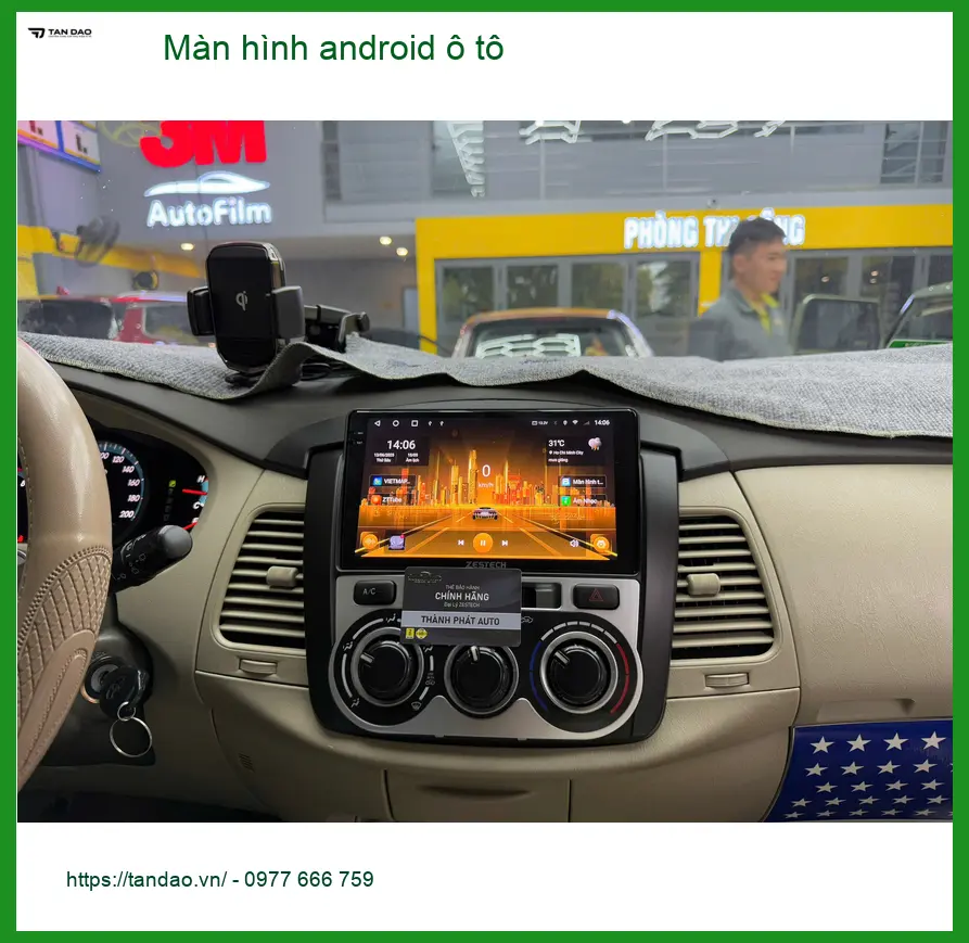 Anh Huy lắp màn hình Android cho Honda City tại Quận Bình Thạnh.