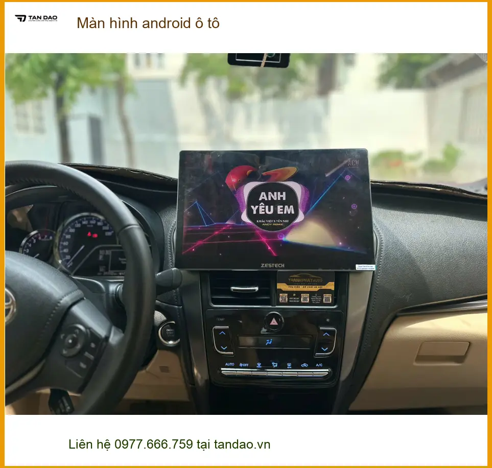 Anh Quý nâng cấp màn hình android ô tô Hyundai Accent tại Quận 10 ảnh thực tế 3