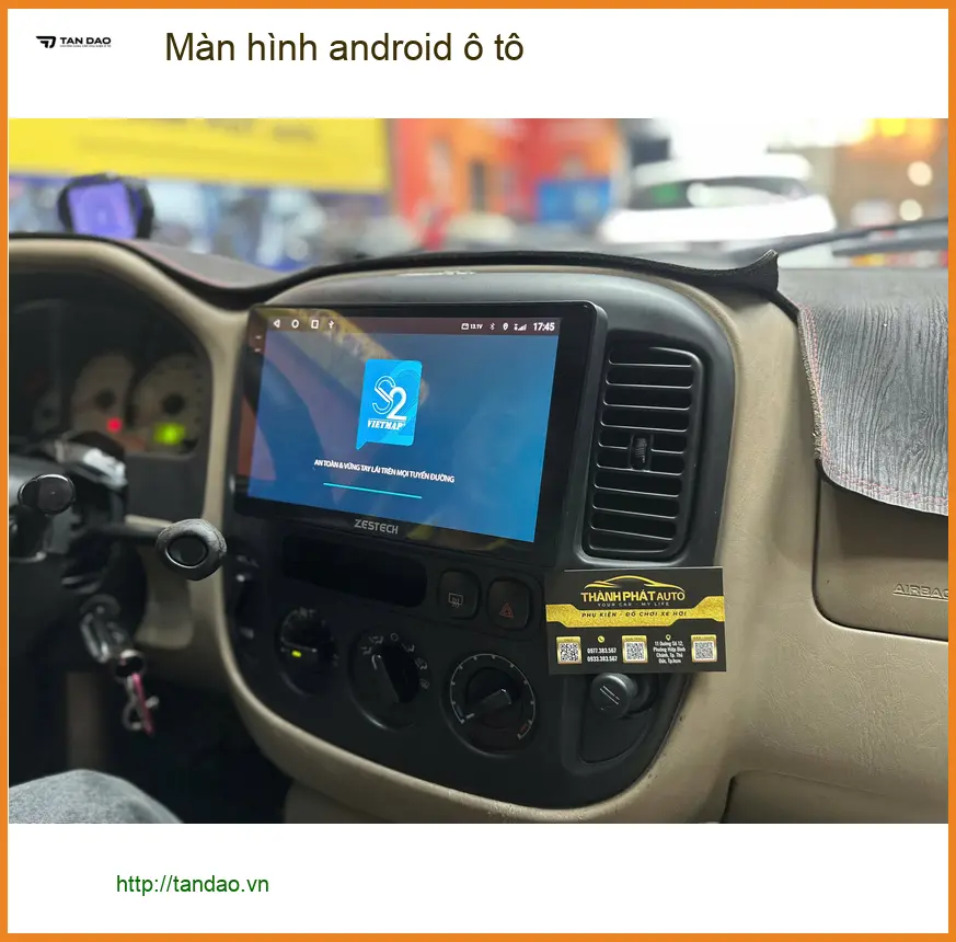 Anh Tùng nâng cấp màn hình Android ô tô Honda CRV tại Cần Giờ ảnh thực tế 2