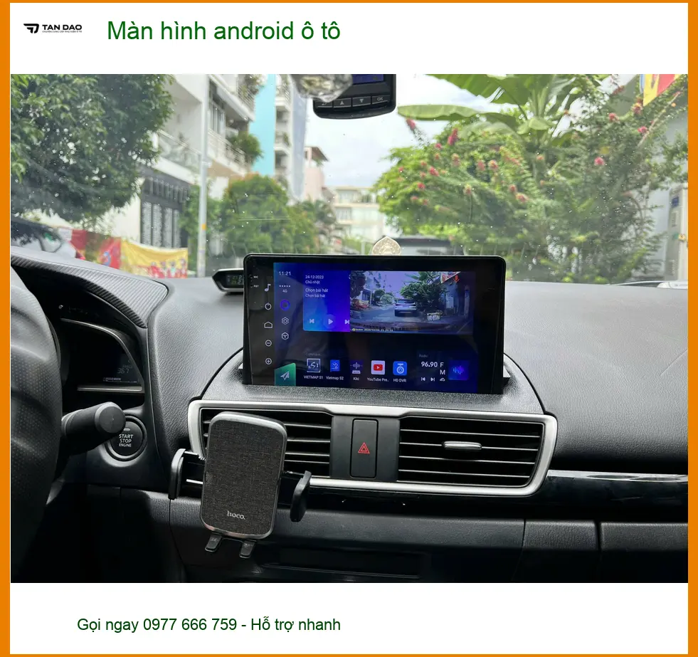Anh Khải nâng cấp màn hình Android ô tô cho Hyundai Accent ở Phú Nhuận ảnh thực tế 3
