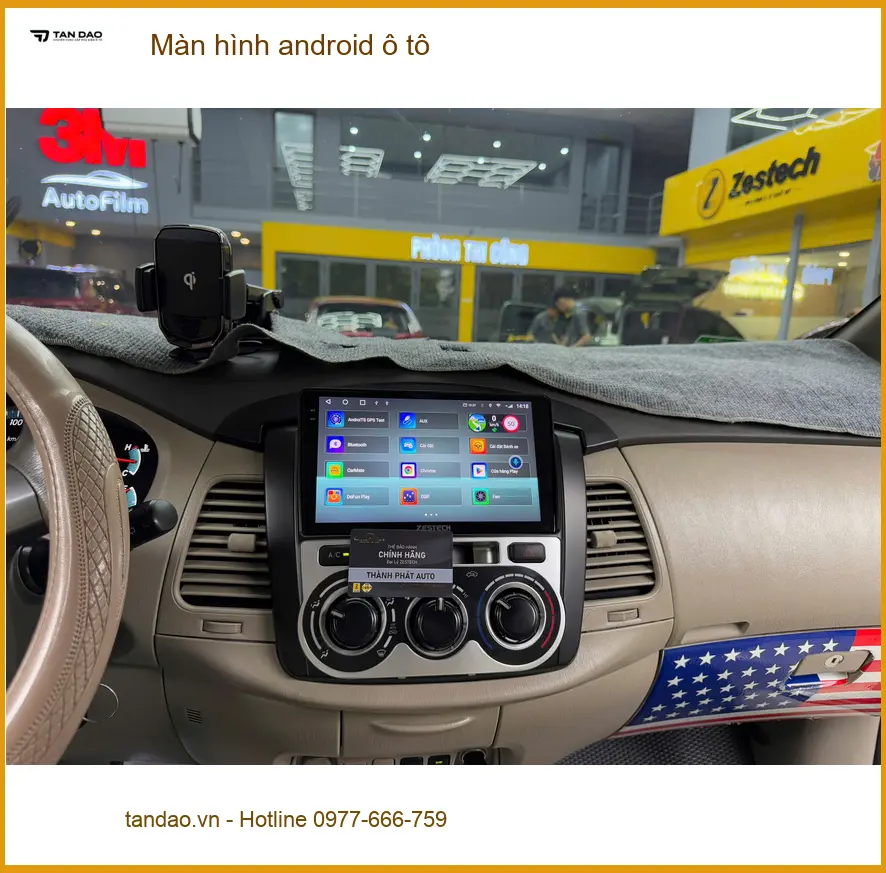 Chú Thanh lắp màn hình android ô tô cho Corolla Cross tại Quận 10 ảnh thực tế 3