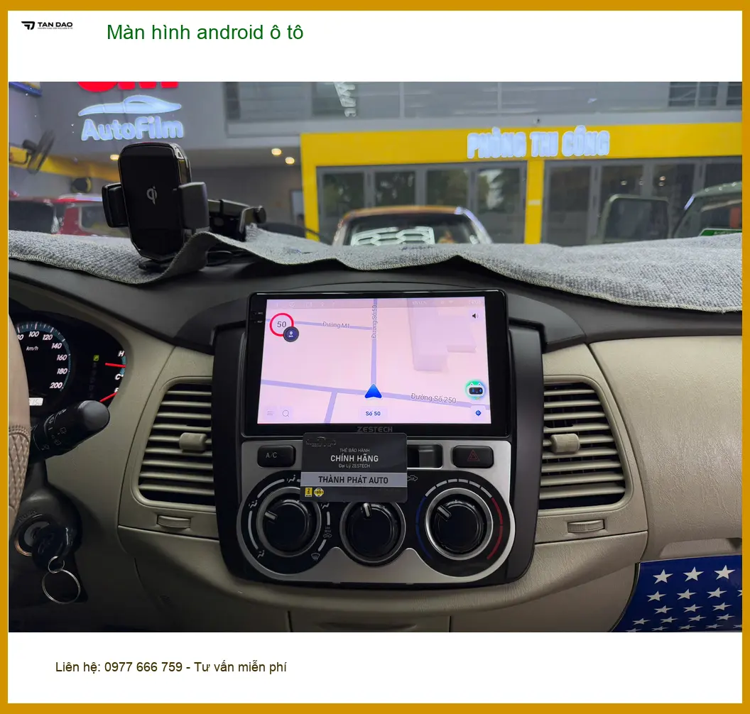 Chú Thanh lắp màn hình android ô tô cho Corolla Cross tại Quận 10 ảnh thực tế 5