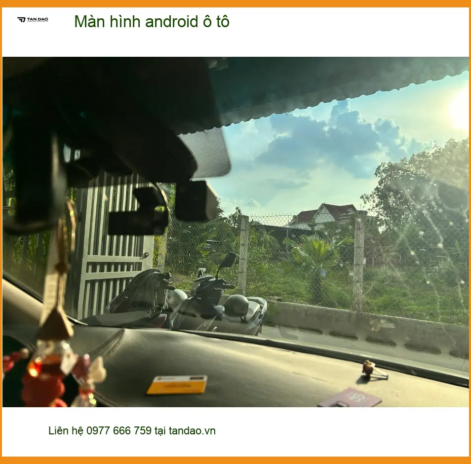 Chị Thảo lắp màn hình Android ô tô cho Hyundai Accent tại Quận 2 để nâng cấp giải trí ảnh thực tế 2