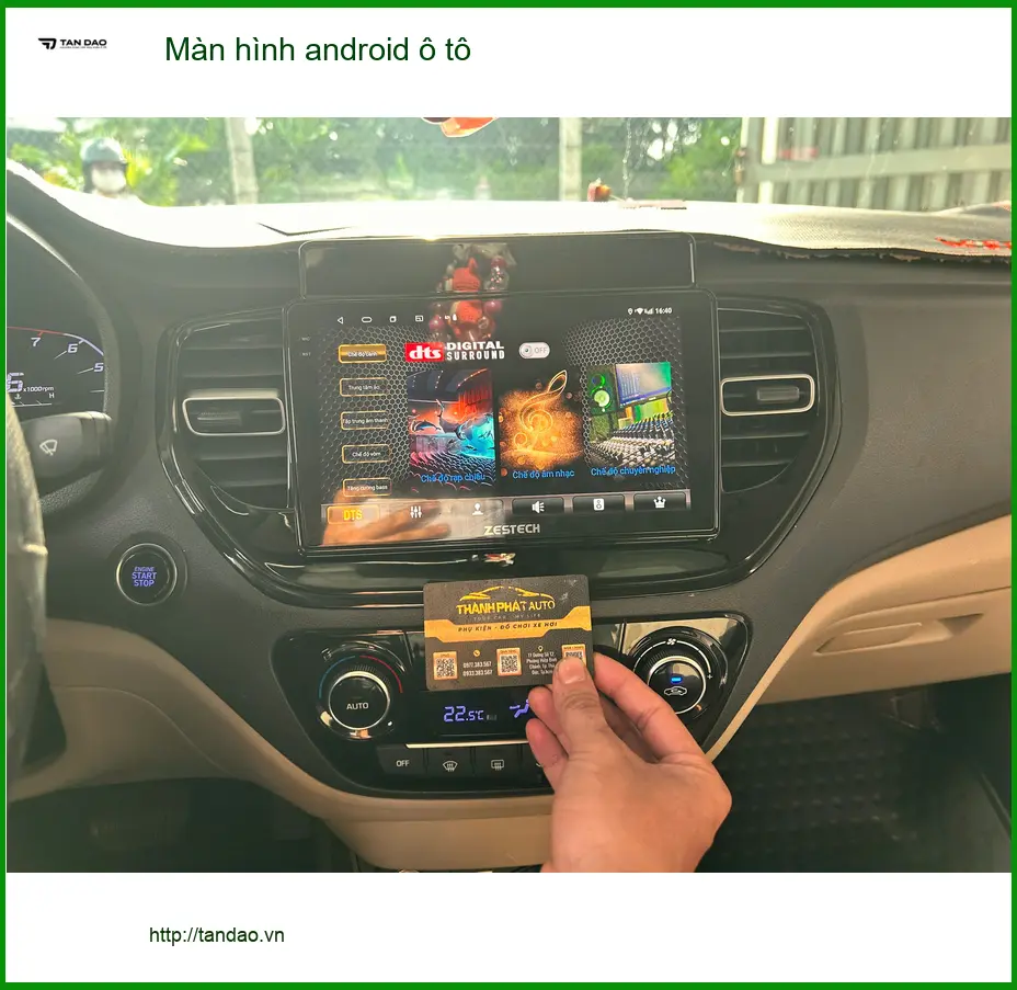 Chị Thảo lắp màn hình Android ô tô cho Hyundai Accent tại Quận 2 để nâng cấp giải trí ảnh thực tế 4