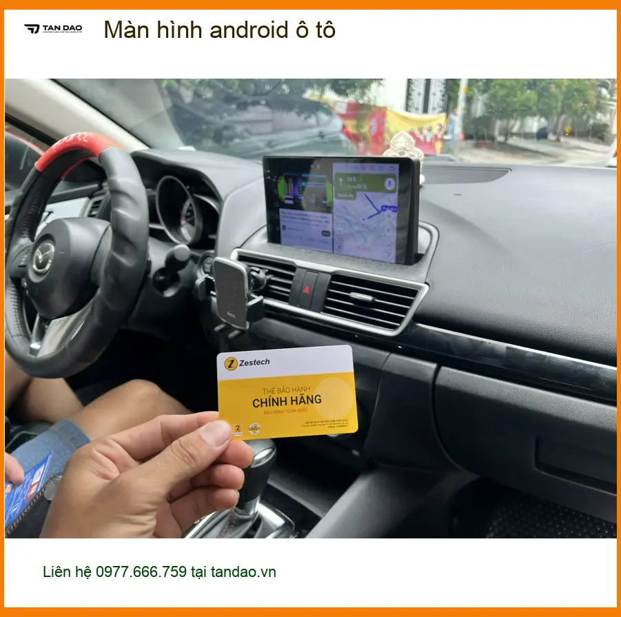 Chị Thư lắp màn hình android ô tô Honda HR-V Hóc Môn tiện theo dõi bản đồ ảnh thực tế 4
